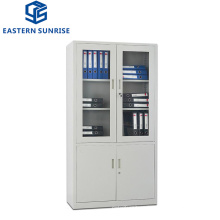 Half Glass Swing Door Metal Steel Iron Filing Cupboard Cabinet